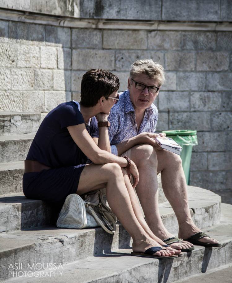 Parisian couple. 